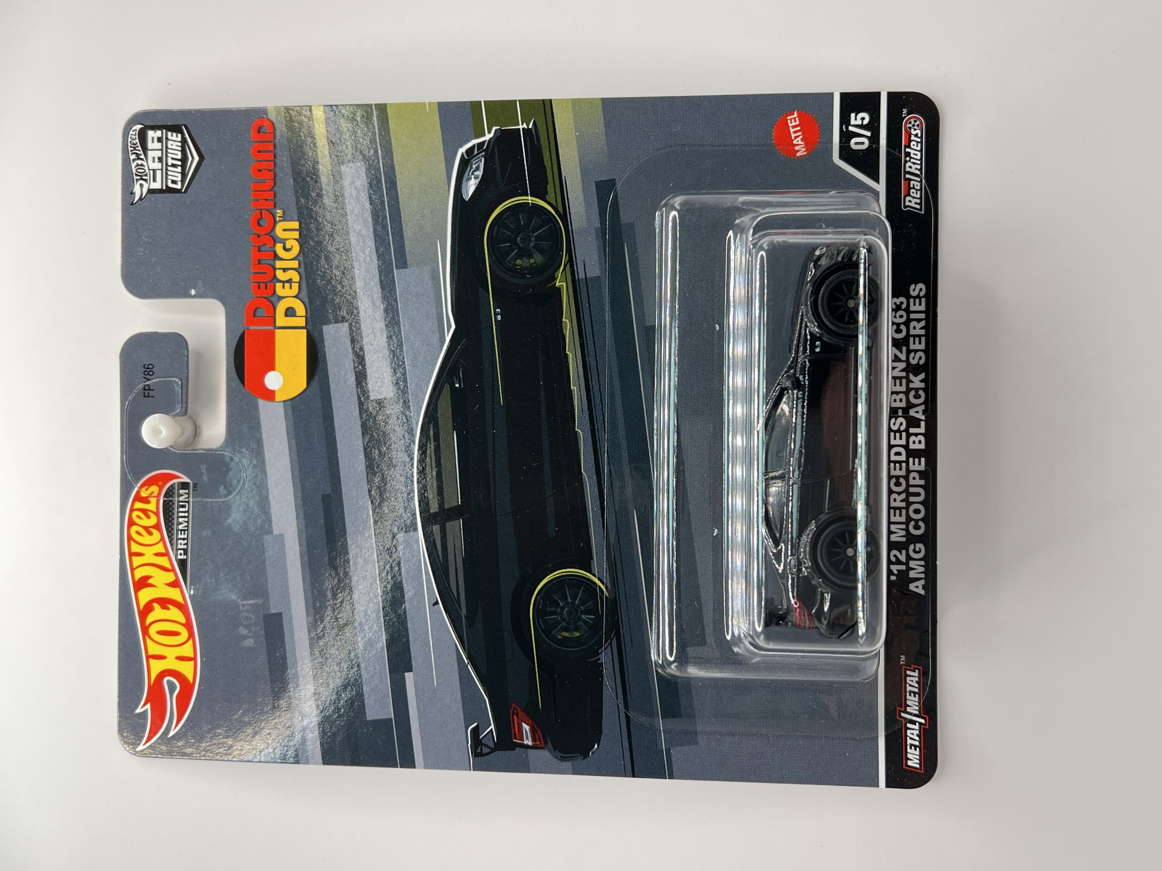Hot Wheels Premium ‘12 Mercedes-Benz C63 AMG Coupe Black Series 0/5 CHASE