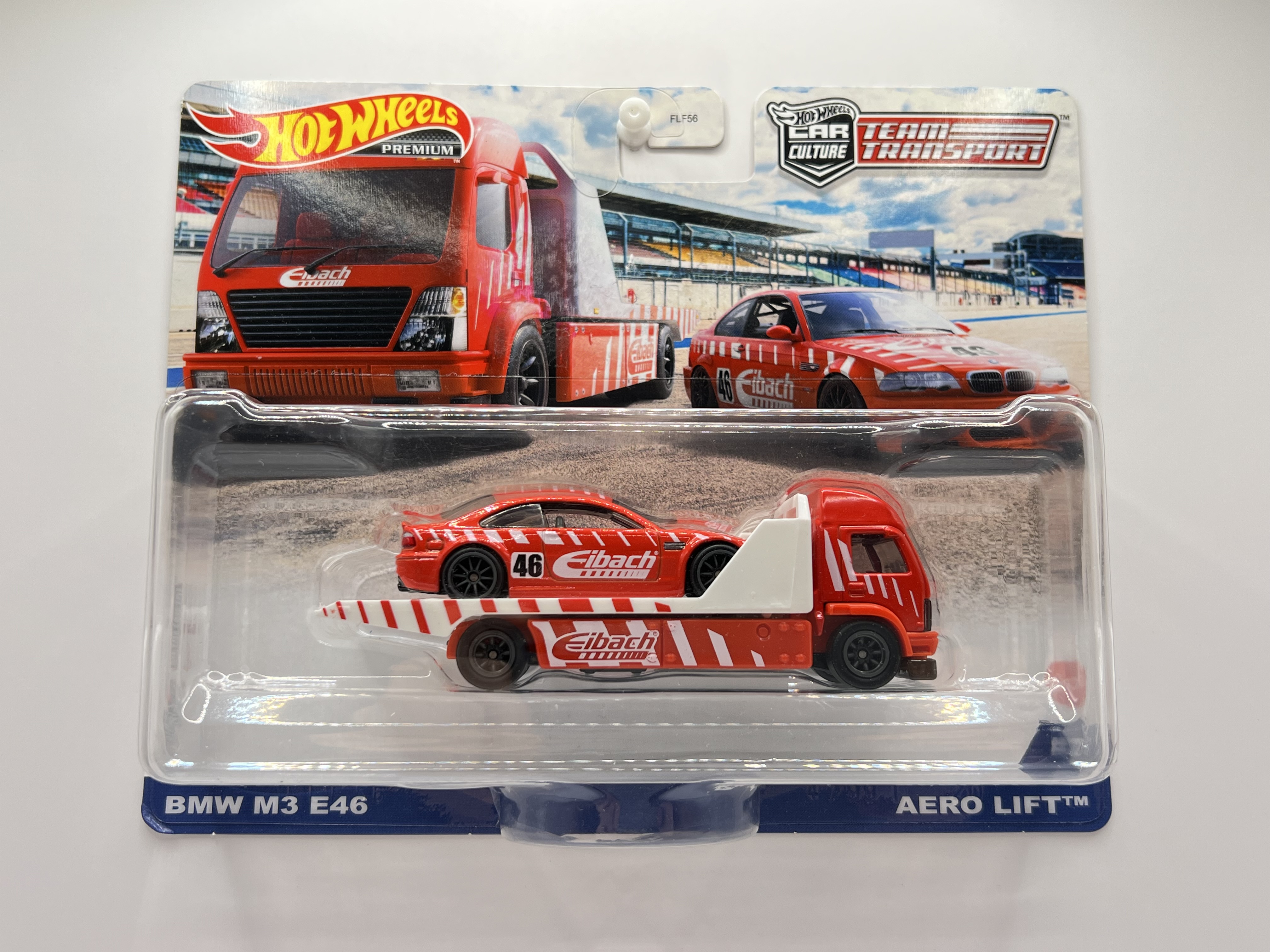Hot Wheels Premium Team Transport #29 BMW E46 M3 Eibach-VADA!