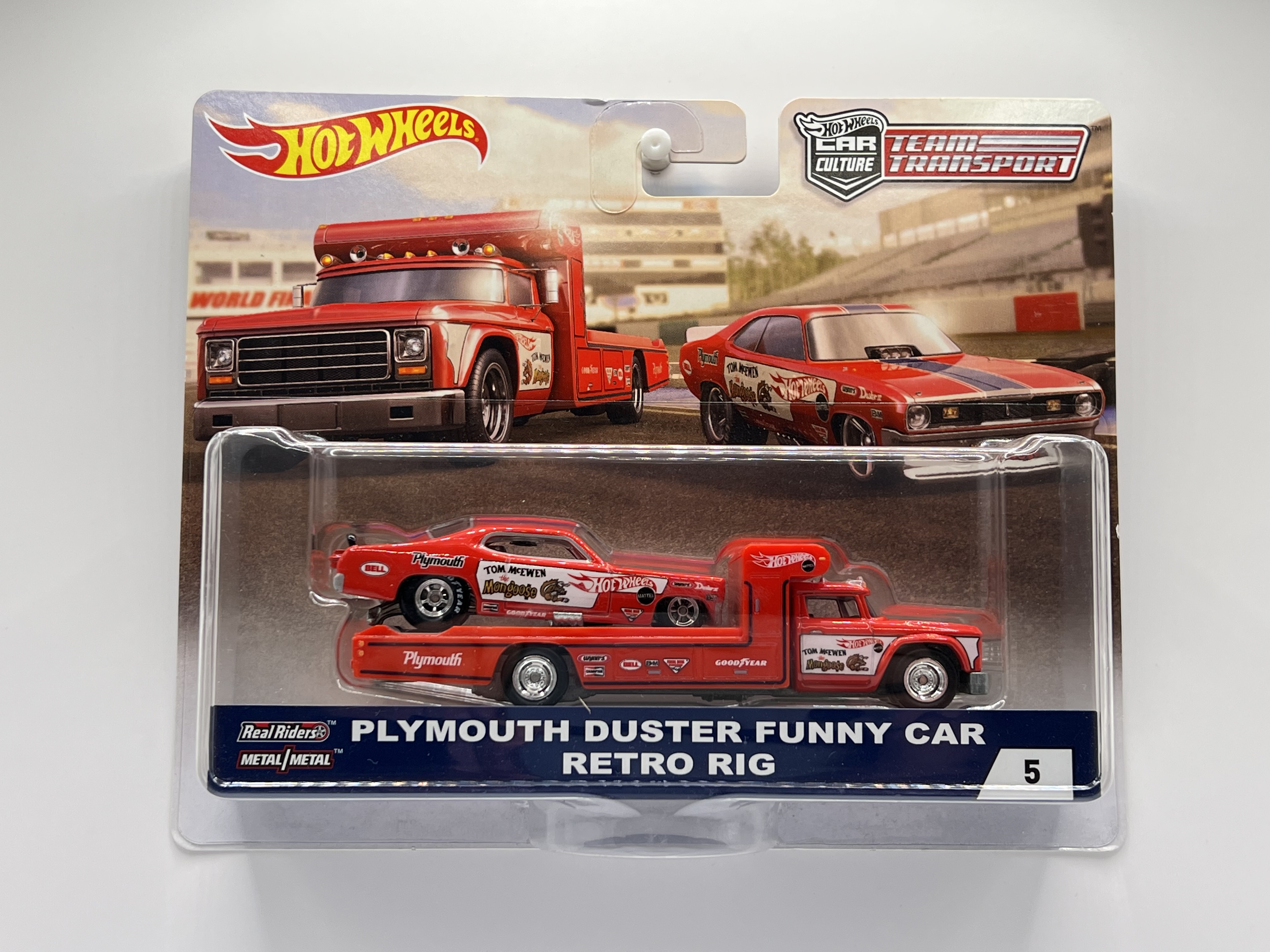 Hot Wheels Premium Team Transport #5 Plymouth Duster Funny Car