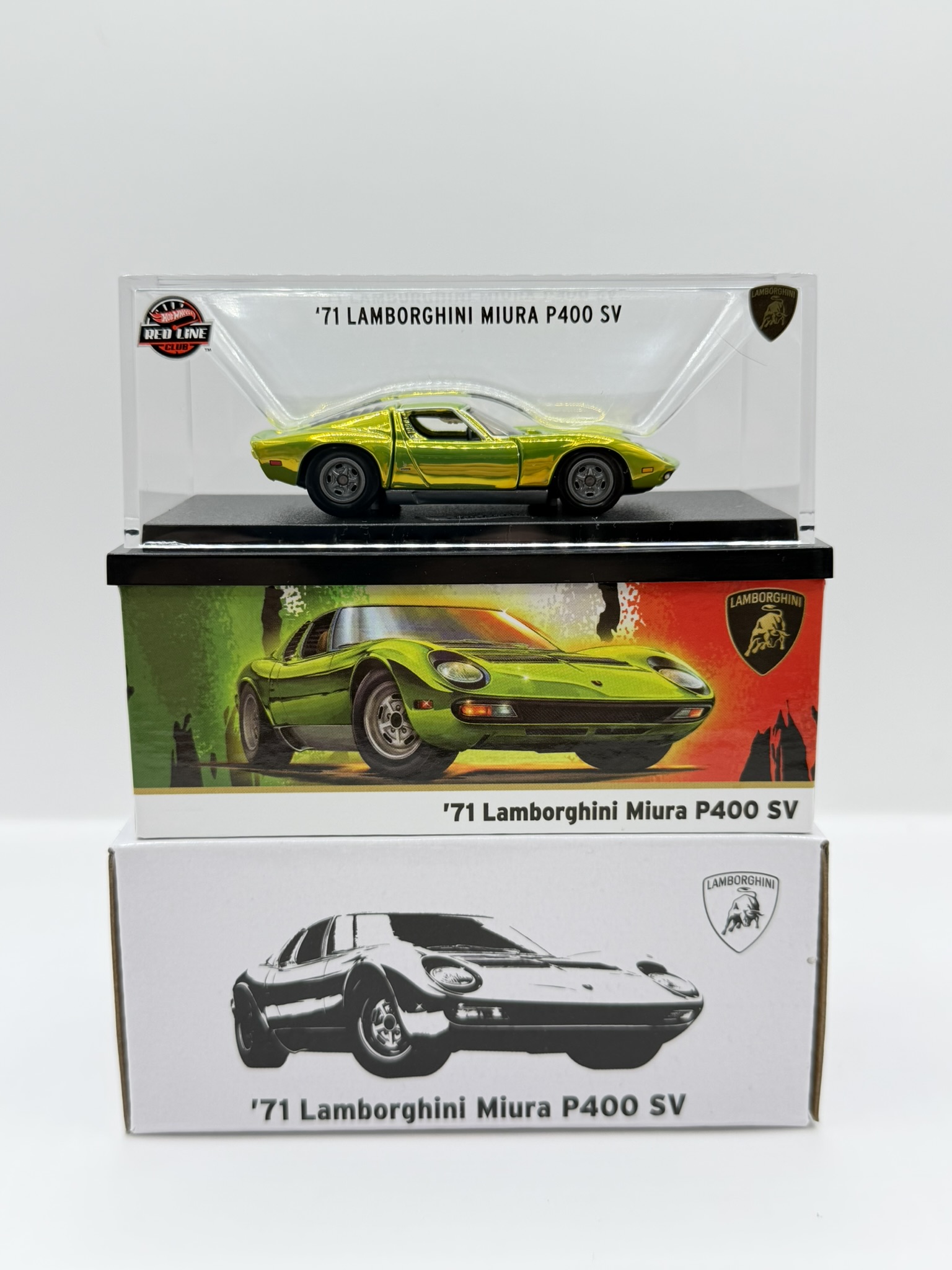 Hot Wheels RLC ´71 Lamborghini Miura P400 SV Green