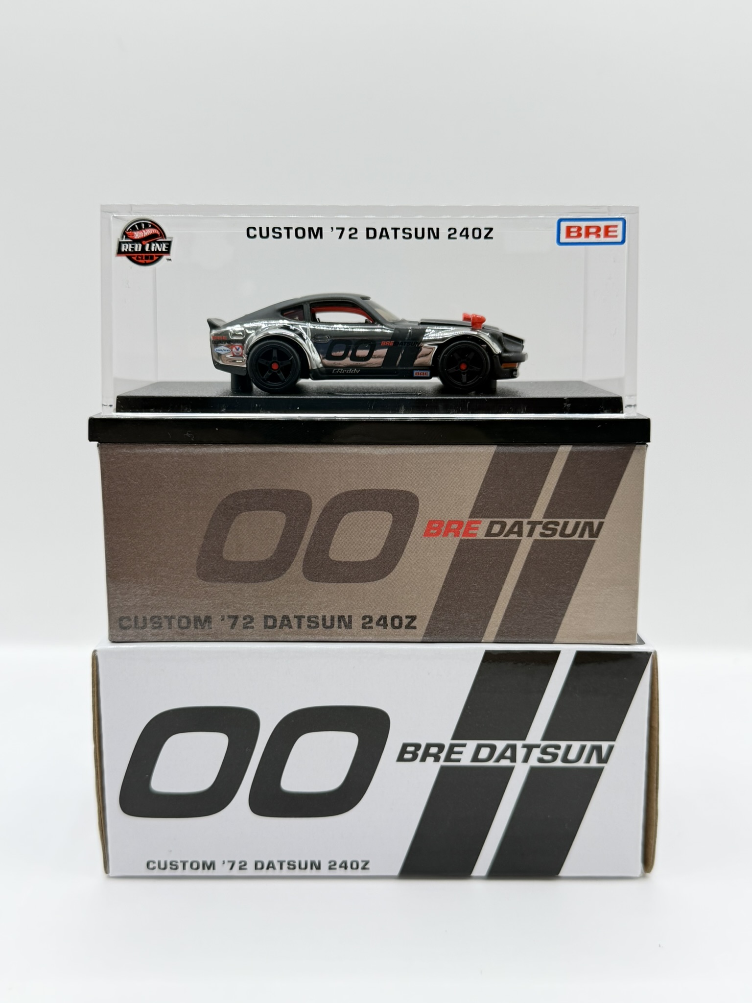 Hot Wheels RLC Custom '72 Datsun 240Z Chrome (Nekompletní balení)