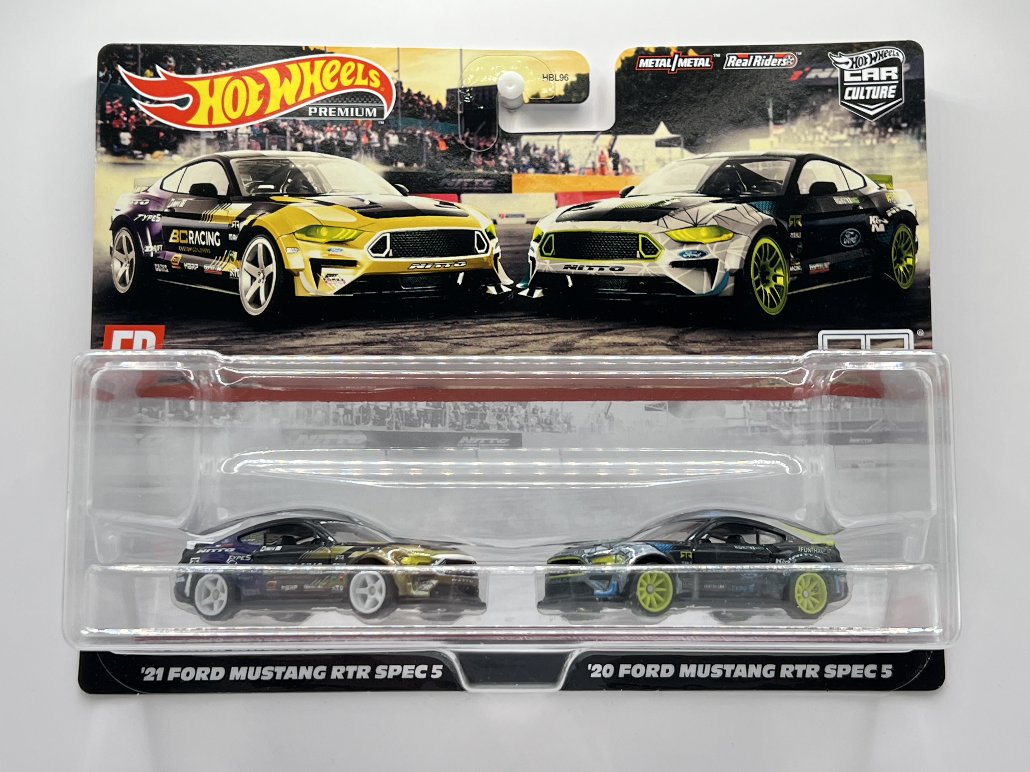 Hot Wheels Premium 2-Pack '21 Ford Mustang RTR Spec 5, '20 Ford Mustang RTR Spec 5