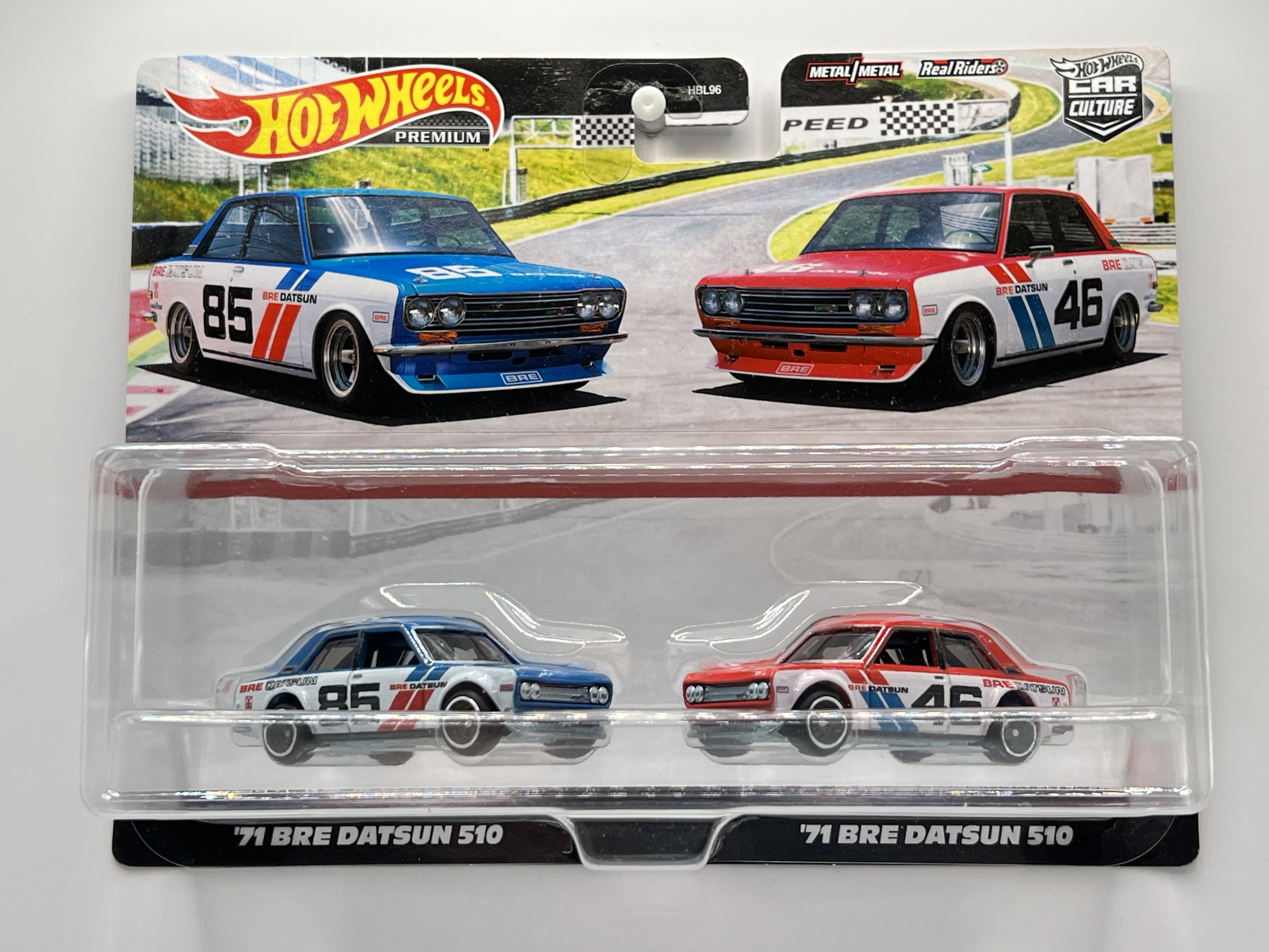 Hot Wheels Premium 2-Pack '71 BRE Datsun 510, '71 BRE Datsun 510