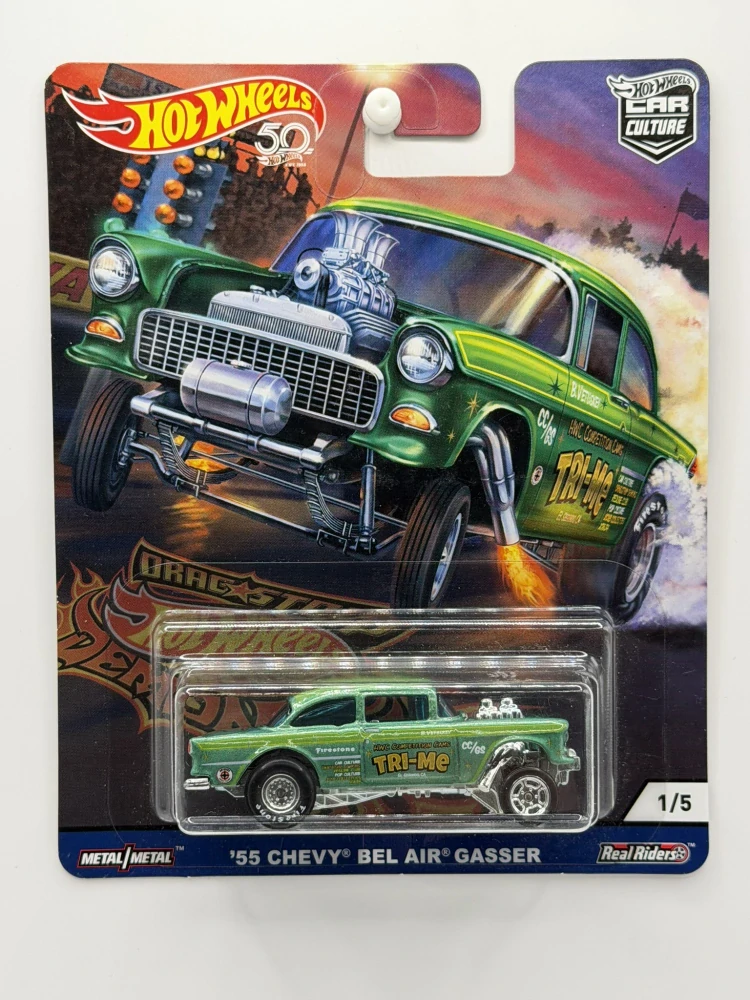 Hot Wheels Premium ´55 Chevy Bel Air Gasser Drag Strip Demons 1/5