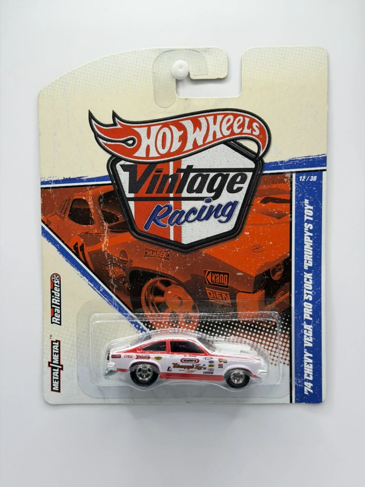 Hot Wheels Real Riders ´74 Chevy Vega Pro Stock "Grumpy´s Toy" Vintage Racing 12/30 - VADA
