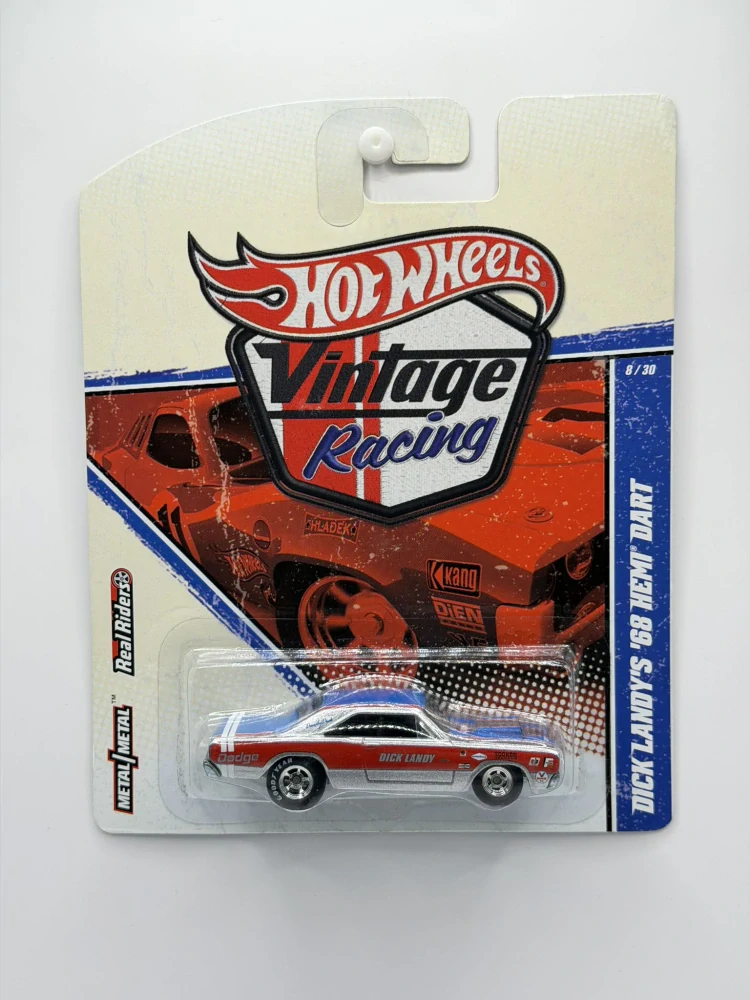 Hot Wheels Real Riders Dick Landy´s ´68 Dodge Hemi Dart Vintage Racing 8/30