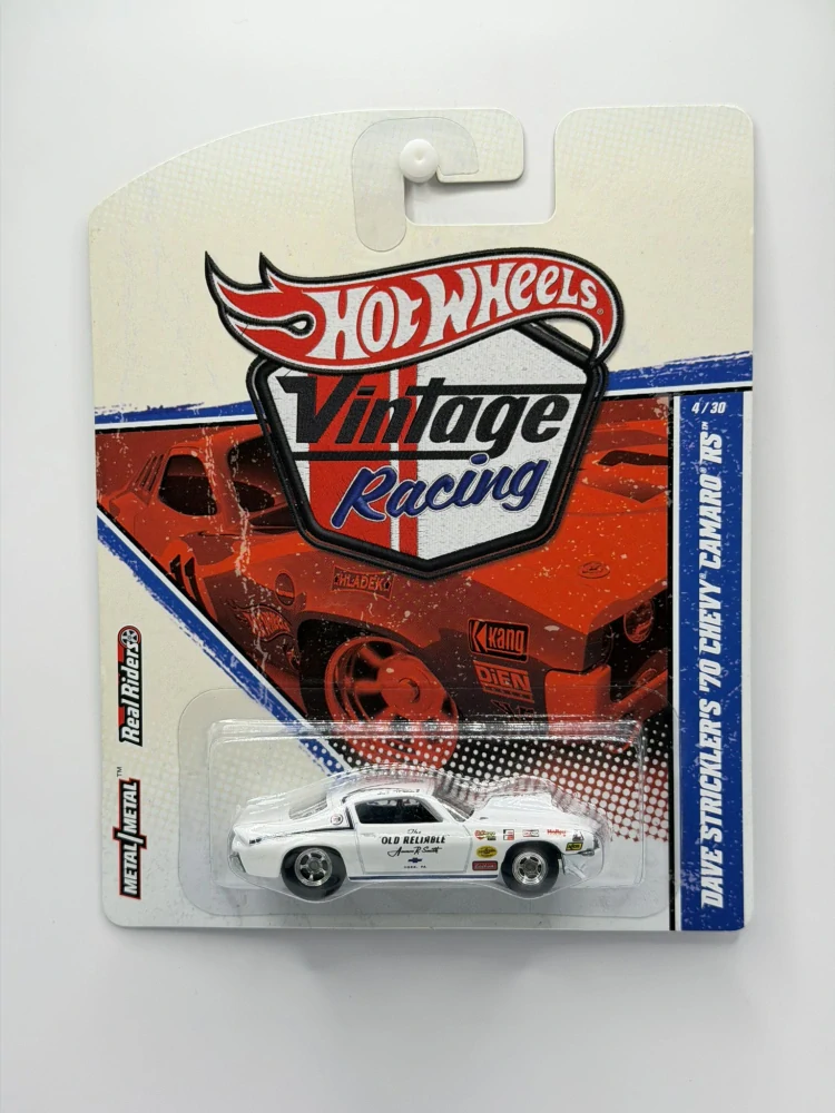 Hot Wheels Real Riders Dave Strickler´s ´70 Chevrolet Camaro RS Vintage Racing 4/30
