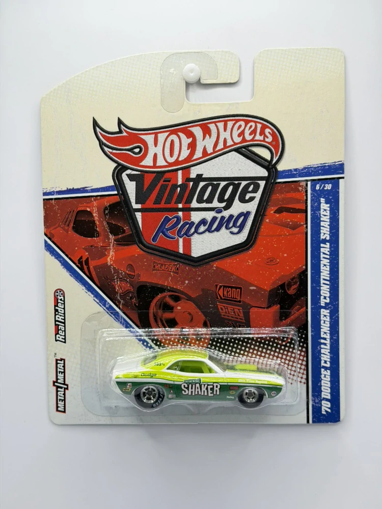 Hot Wheels Real Riders ´70 Dodge Challenger "Continental Shaker" Vintage Racing 6/30