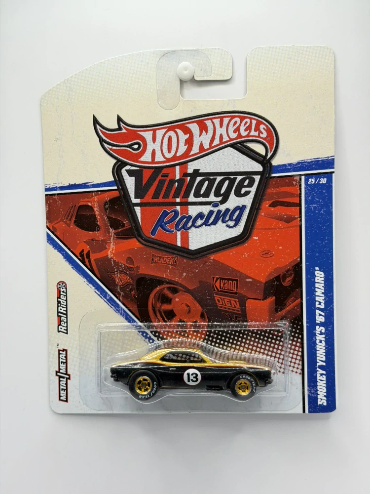 Hot Wheels Real Riders Smokey Yunick´s ´67 Chevrolet Camaro Vintage Racing 25/30