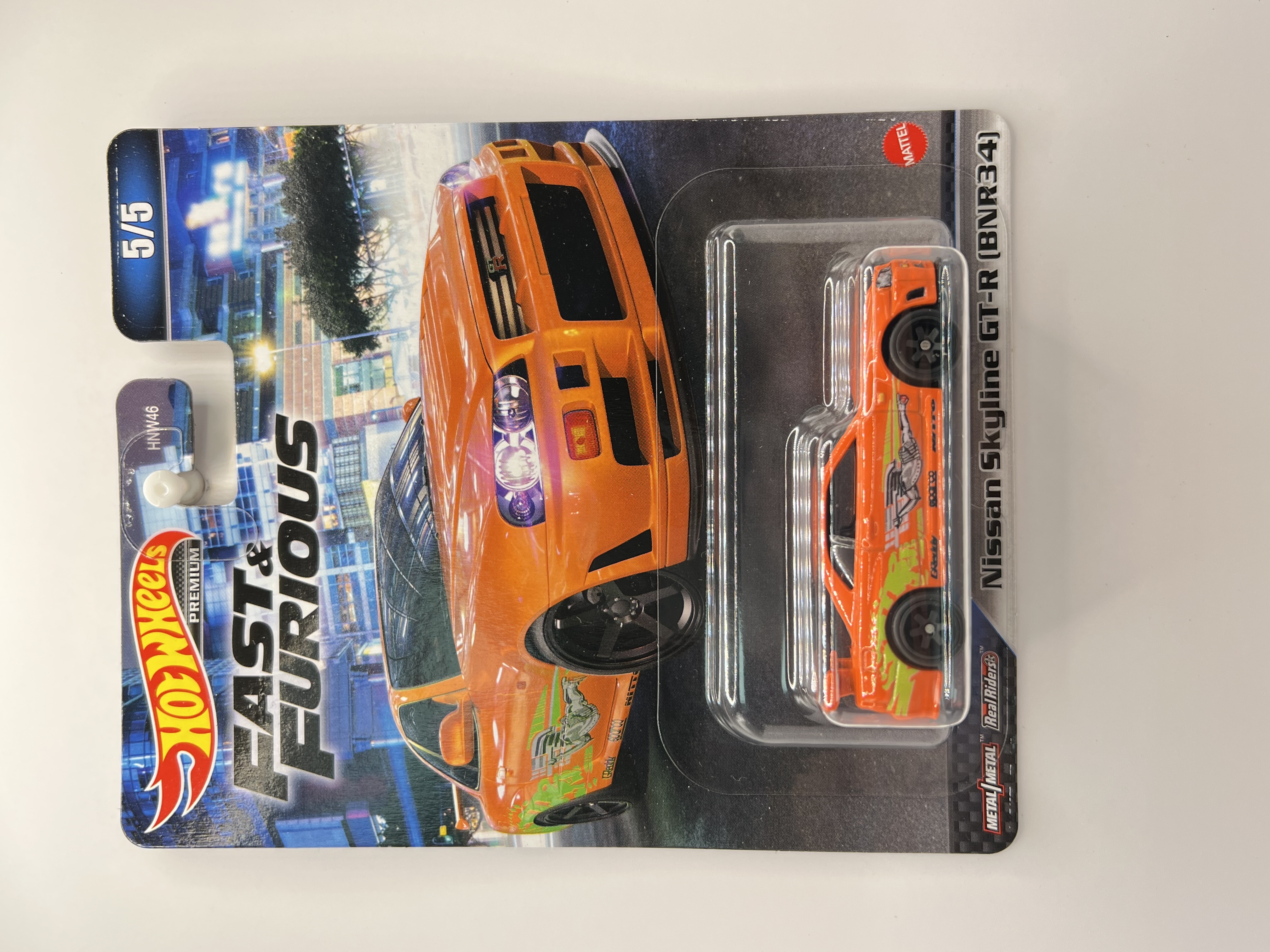 Hot Wheels Premium Nissan Skyline GT-R R34 Fast & Furious 5/5