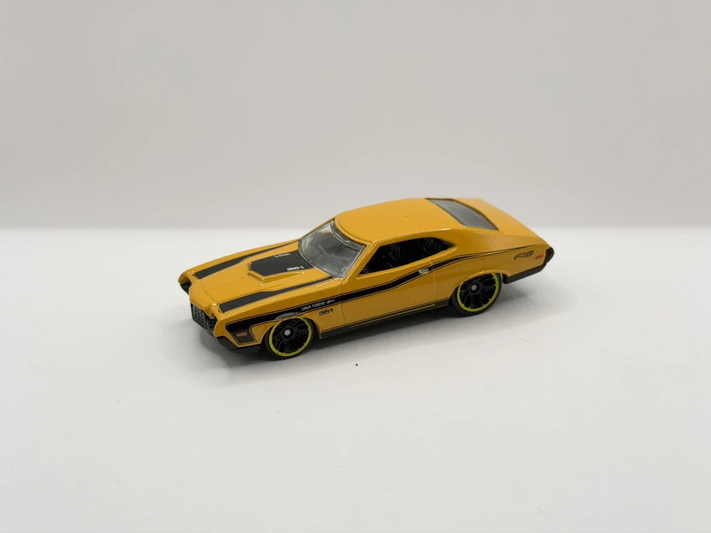Hot Wheels '72 Ford Gran Torino Sport Yellow - LOOSE
