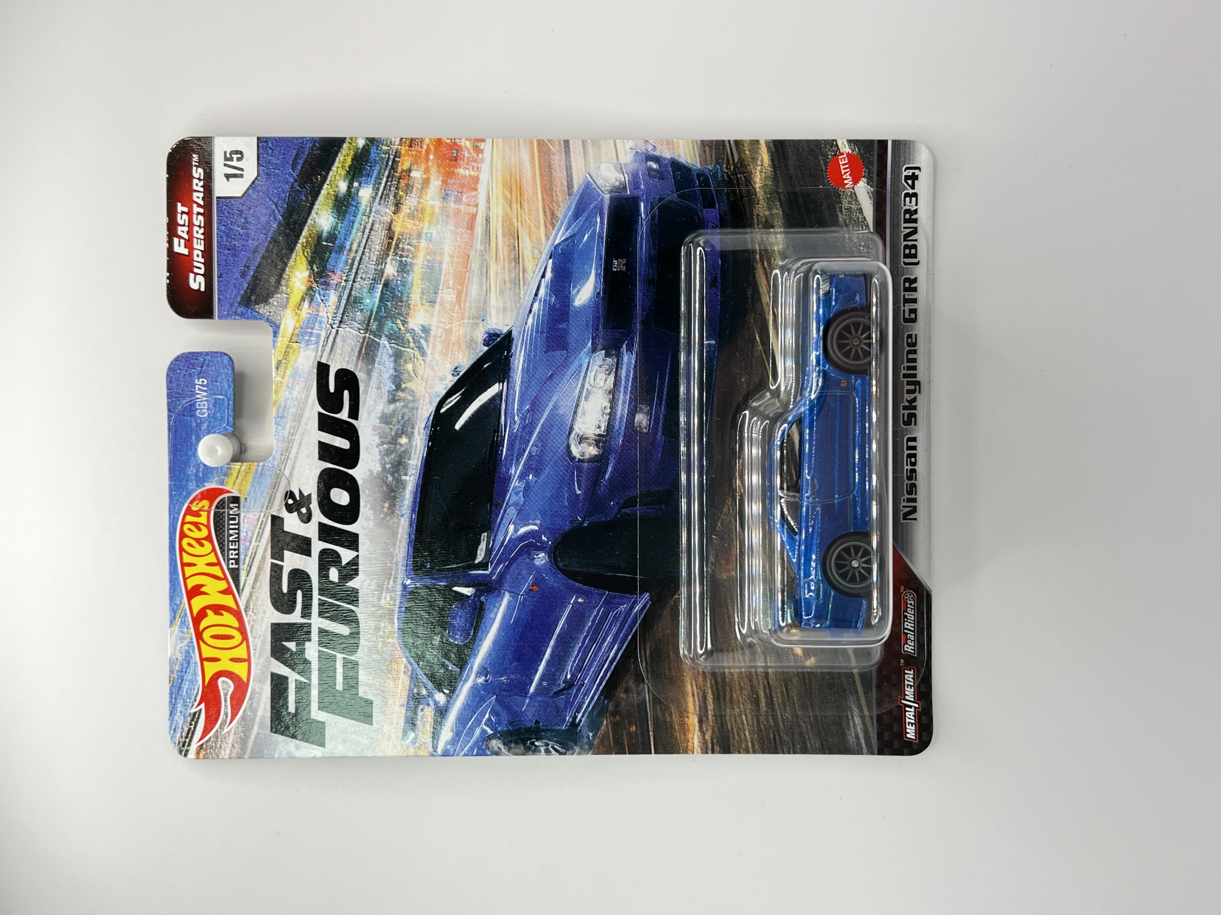 Hot Wheels Premium Nissan Skyline GTR (BNR34) Fast & Furious 1/5