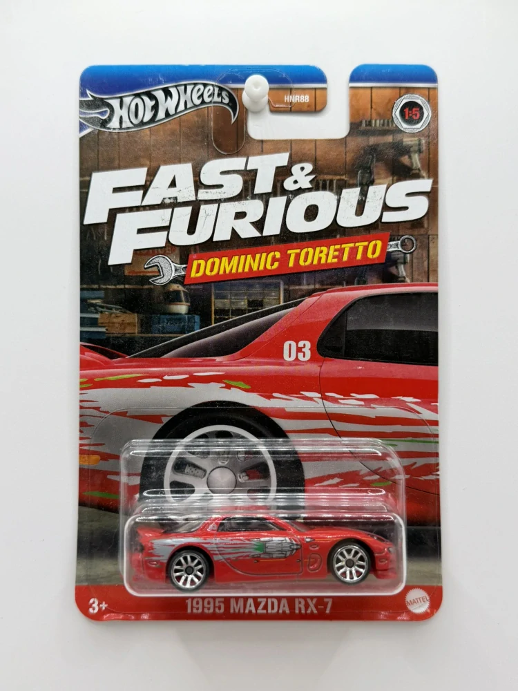 Hot Wheels 1995 Mazda RX-7 Fast & Furious Dominic Toretto
