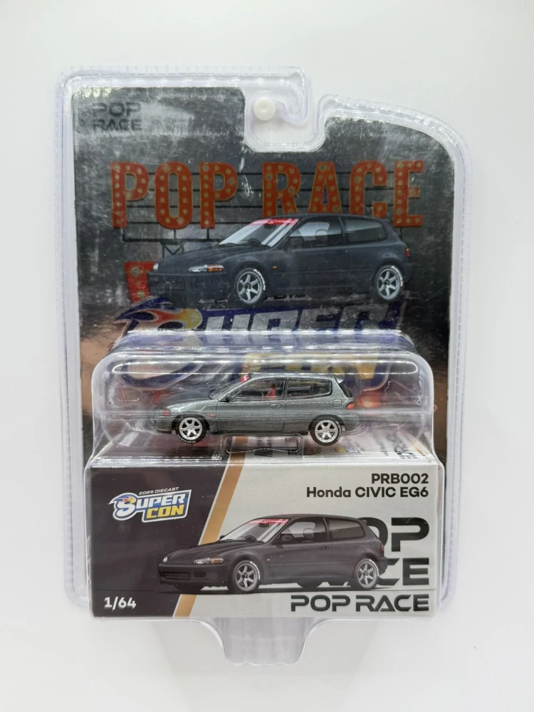 Pop Race PRB002 - Honda Civic EG6 2026 Diecast Super Con Las Vegas