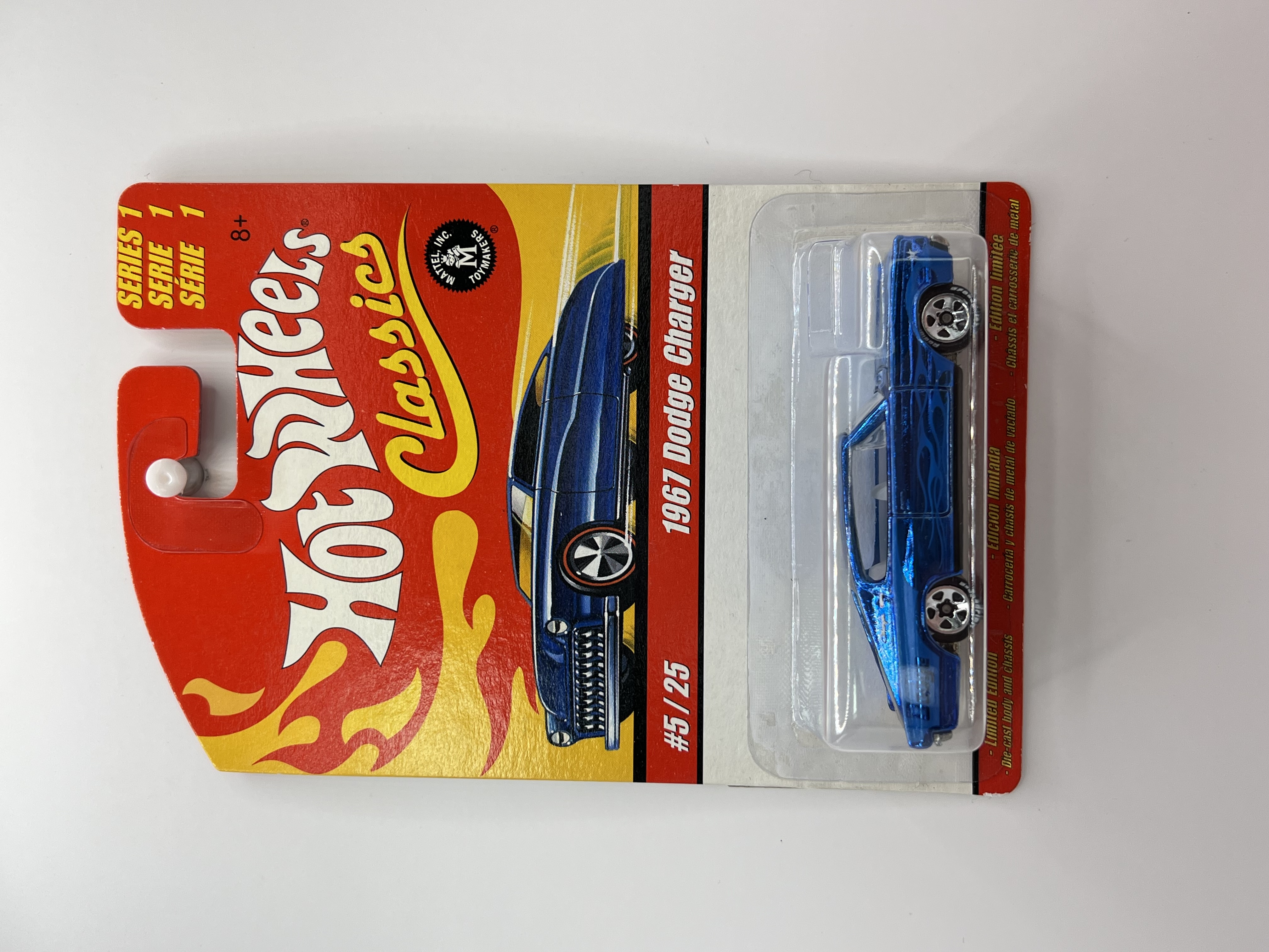 Hot Wheels Classics Series 1 1967 Dodge Charger Blue