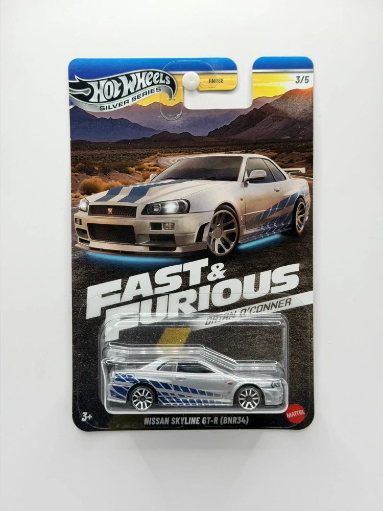 Hot Wheels Nissan Skyline GT-R (BNR34) Fast & Furious: Brian O’Conner 3/5