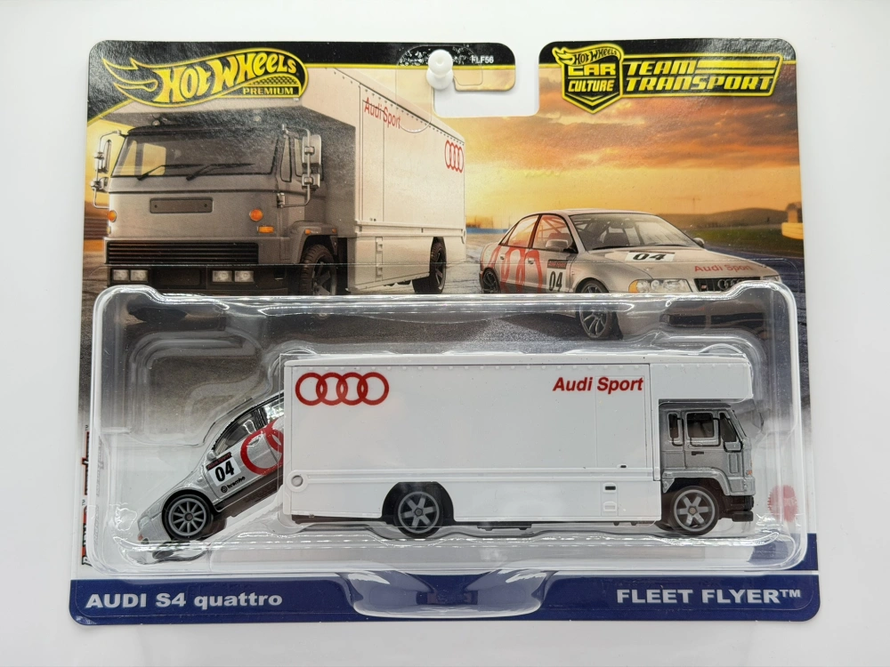 Hot Wheels Premium Team Transport Audi S4 Quattro, Fleet Flyer #77
