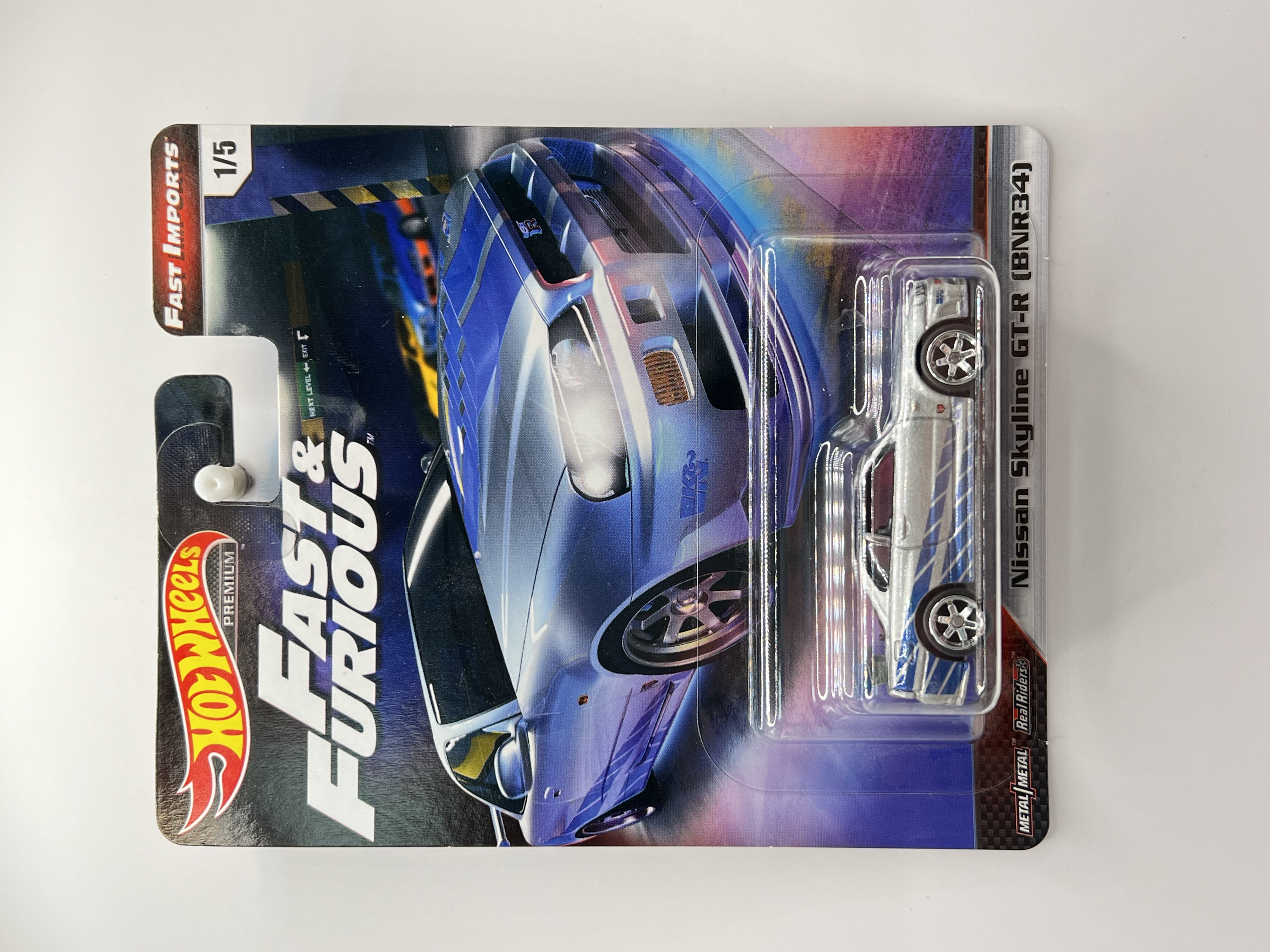 Hot Wheels Premium Nissan Skyline GT-R (BNR34) Fast & Furious 1/5