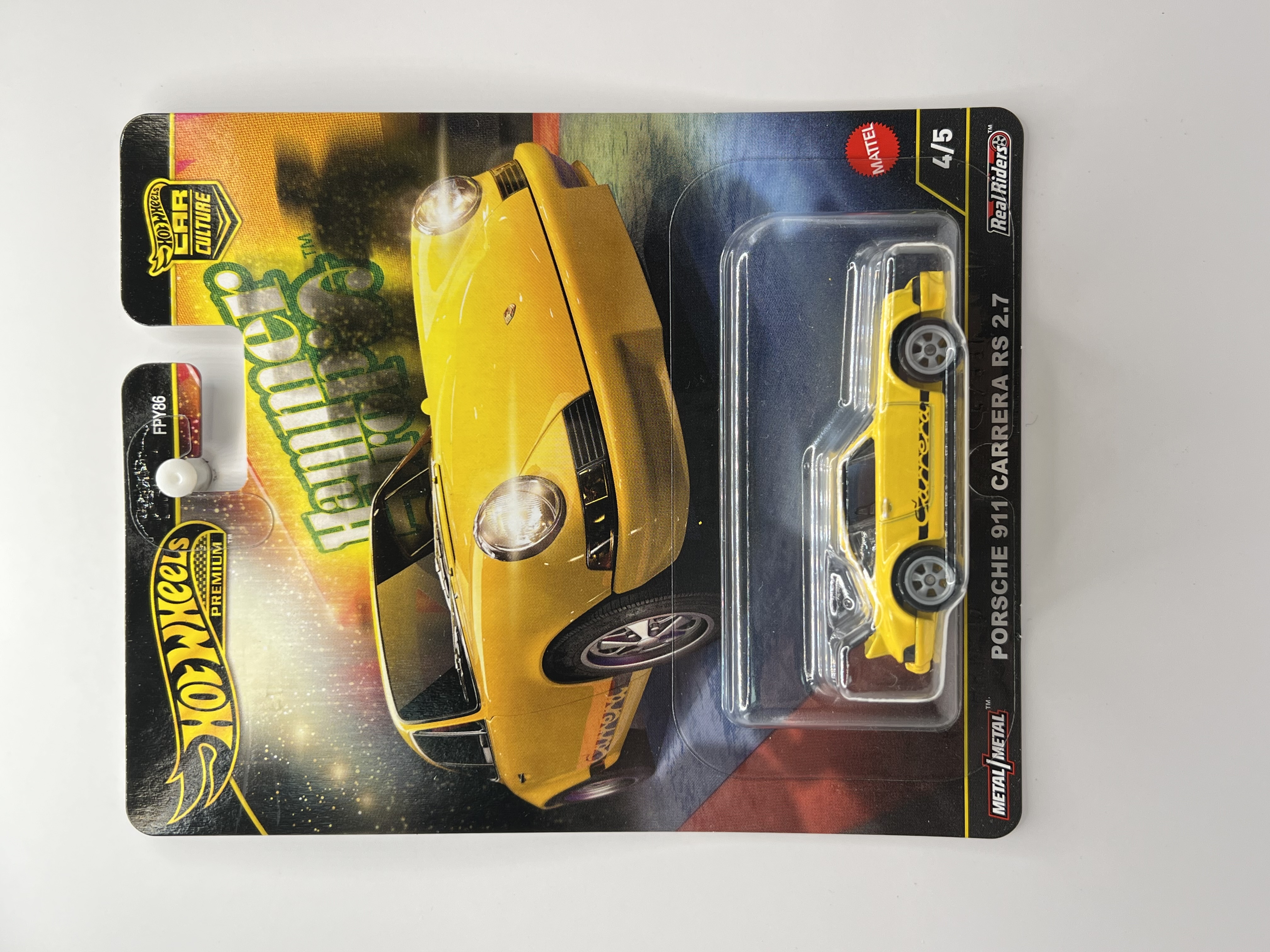 Hot Wheels Premium Porsche 911 Carrera RS 2.7 Hammer Drops 4/5