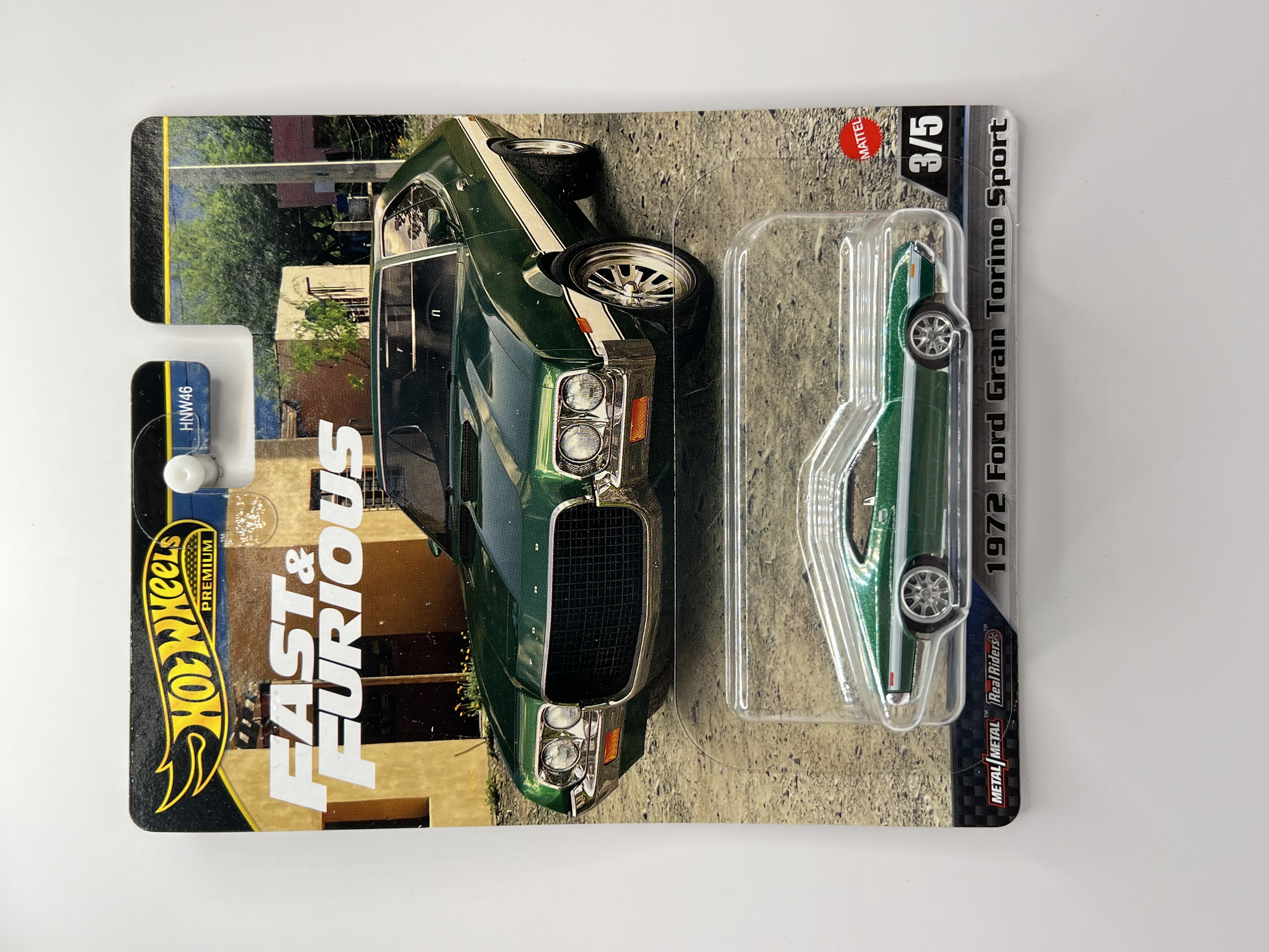 Hot Wheels Premium 1972 Ford Gran Torino Sport Fast & Furious 3/5