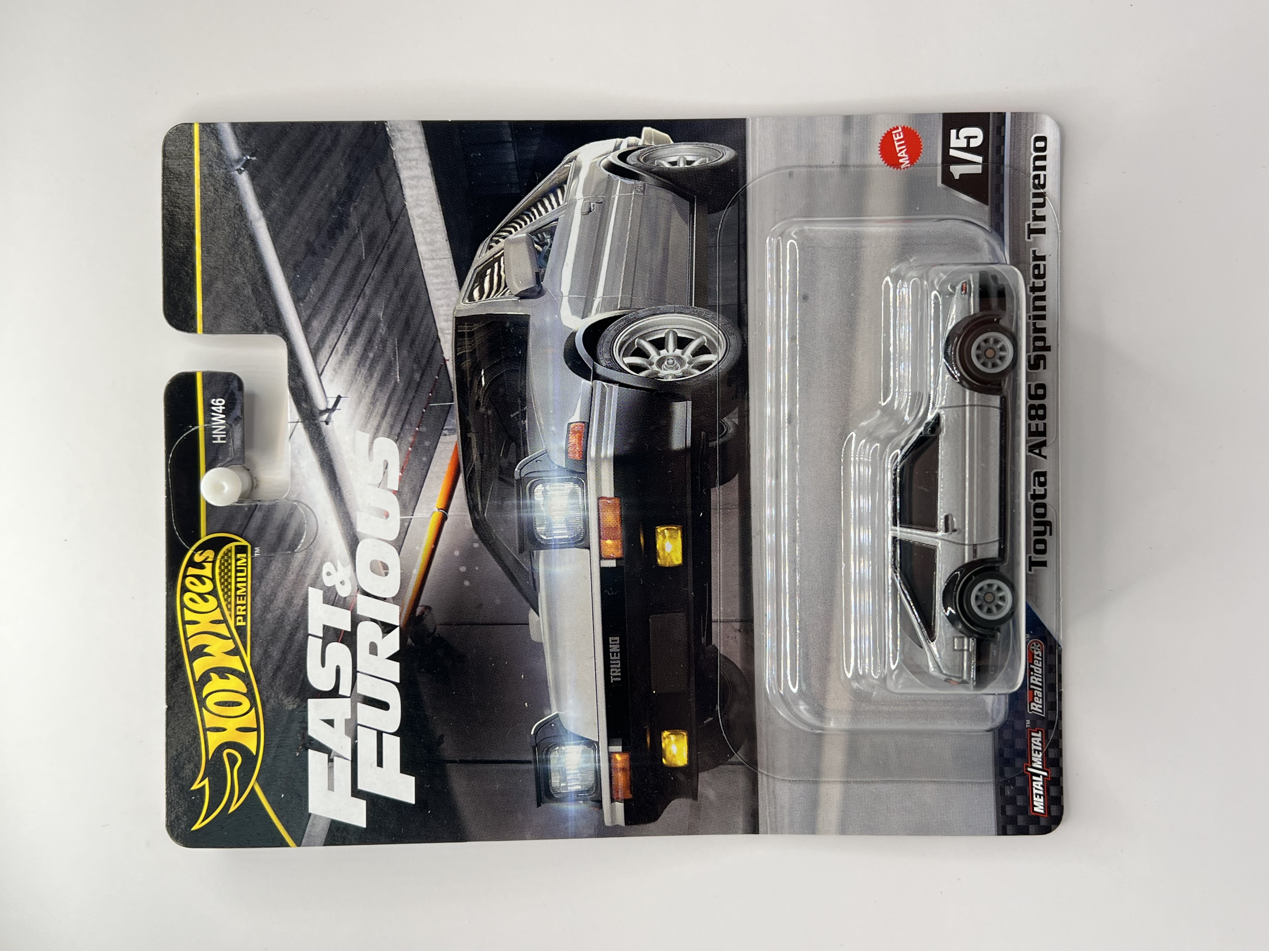 Hot Wheels Premium Toyota AE86 Sprinter Trueno Fast & Furious 1/5