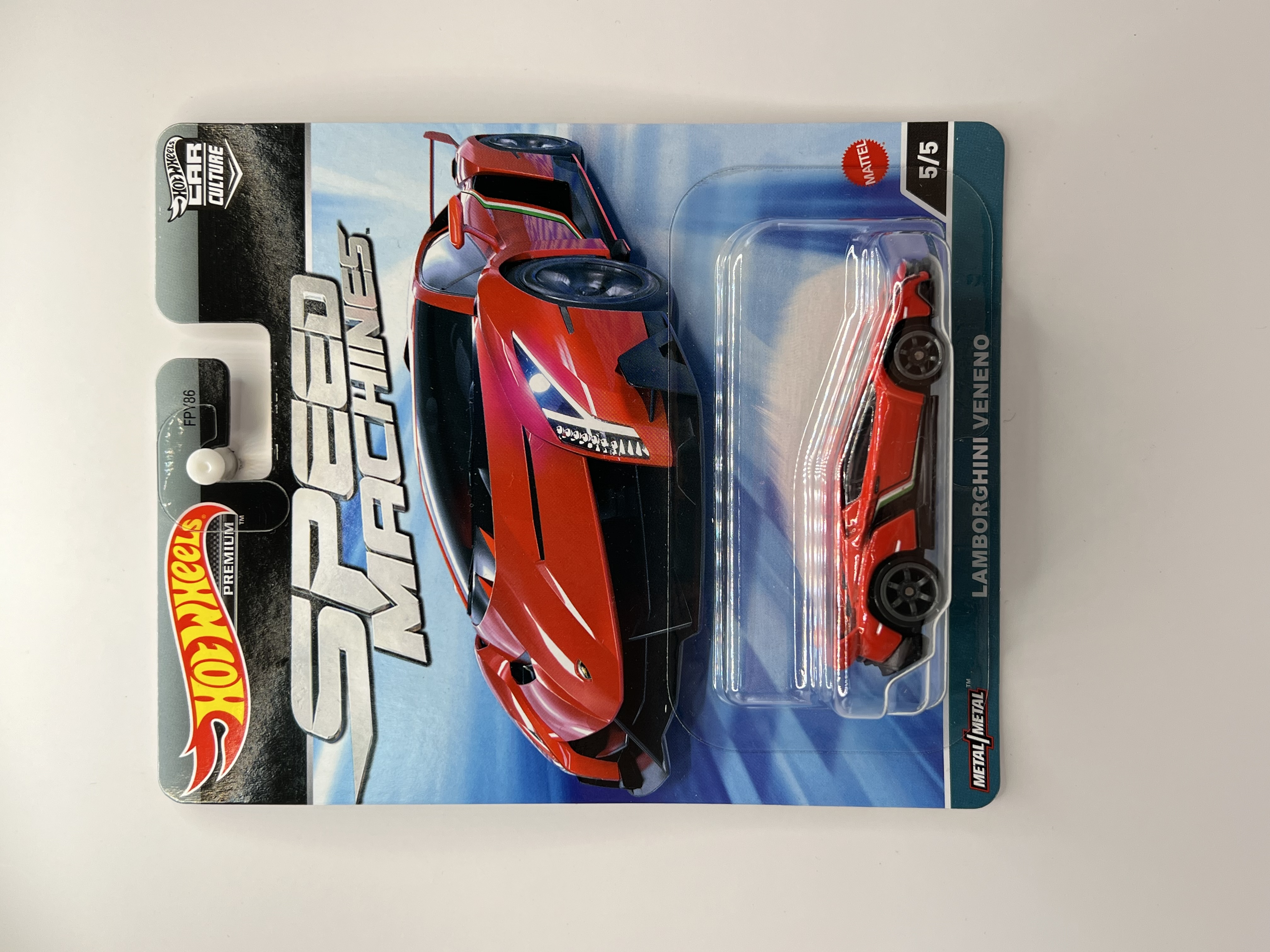 Hot Wheels Premium Lamborghini Veneno Speed Machines 5/5