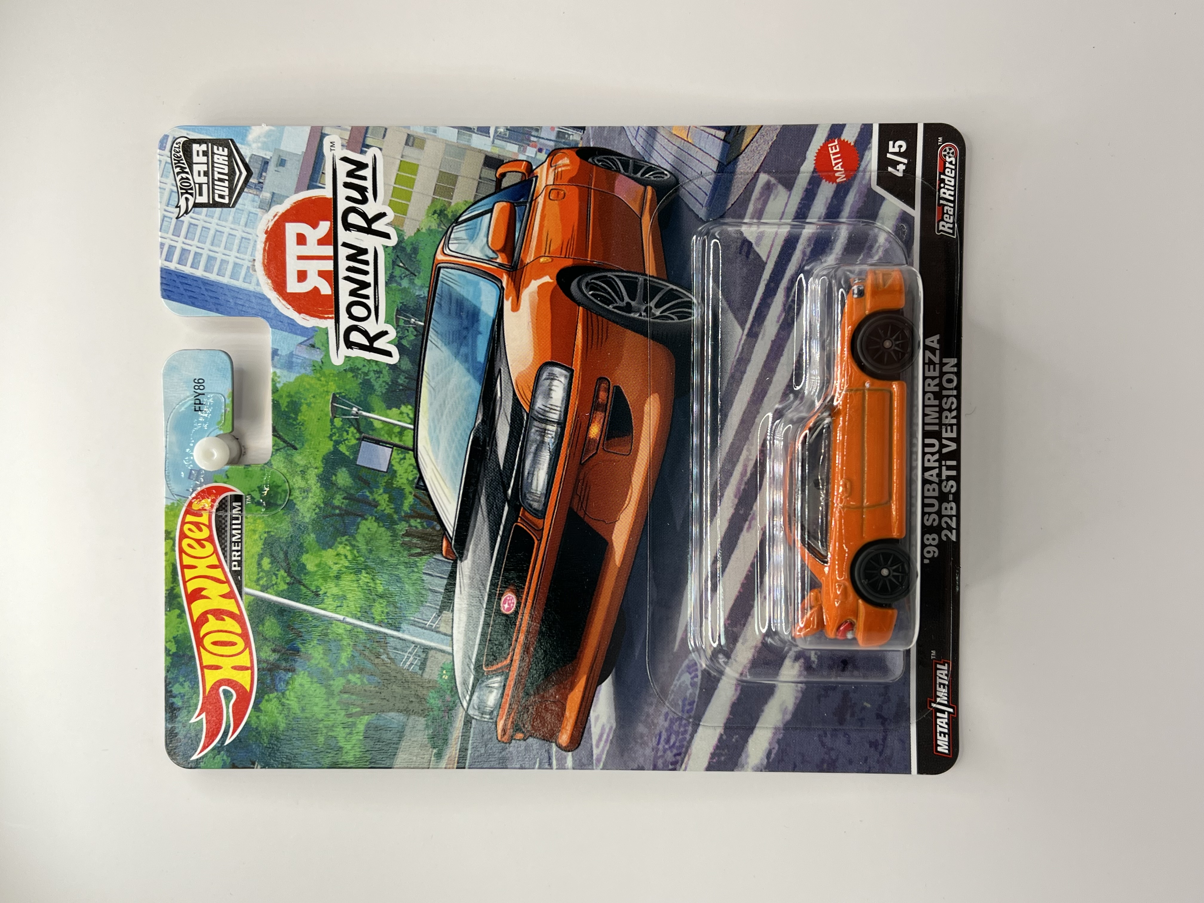 Hot Wheels Premium '98 Subaru Impreza 22B-STi Version Ronin Run 4/5