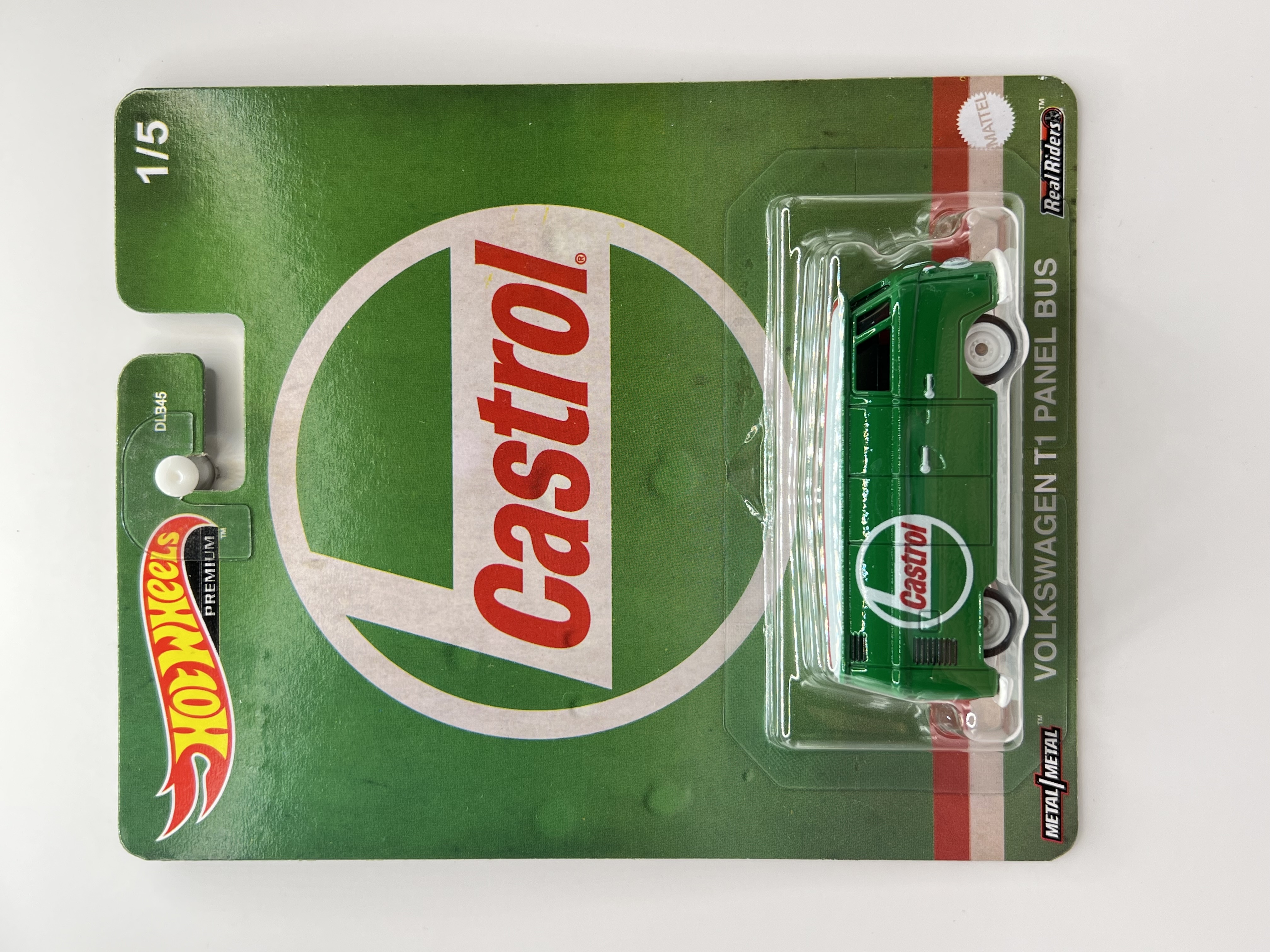 Hot Wheels Premium Volkswagen T1 Panel Bus Castrol 1/5