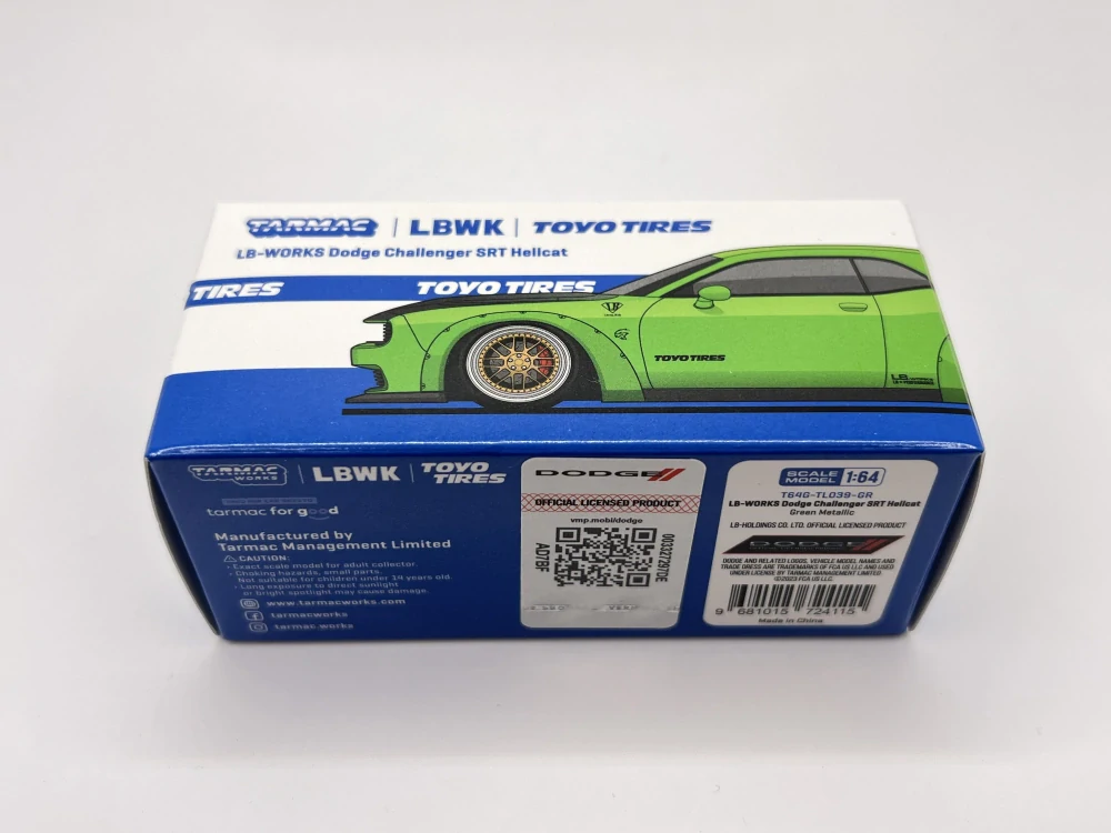 Tarmac Works - LB-Works Dodge Challenger SRT Hellcat LBWK Green Metallic