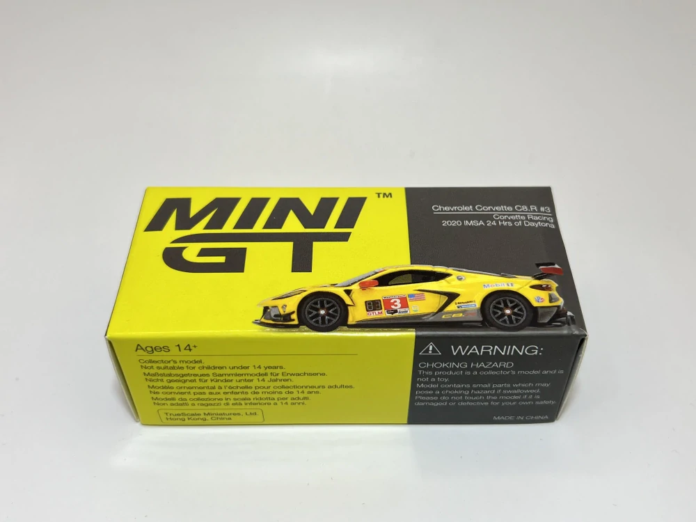 Mini GT 253 - Chevrolet Corvette C8.R #3 Corvette Racing 2020 IMSA 24 Hrs of Daytona Yellow