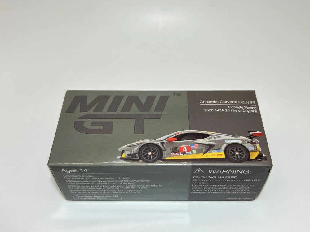 Mini GT 254 - Chevrolet Corvette C8.R #4 Corvette Racing 2020 IMSA 24 Hrs of Daytona Grey