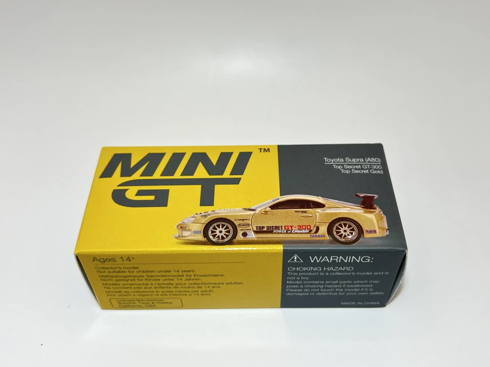 Mini GT 961 - Toyota Supra (A80) Top Secret GT-300 Gold