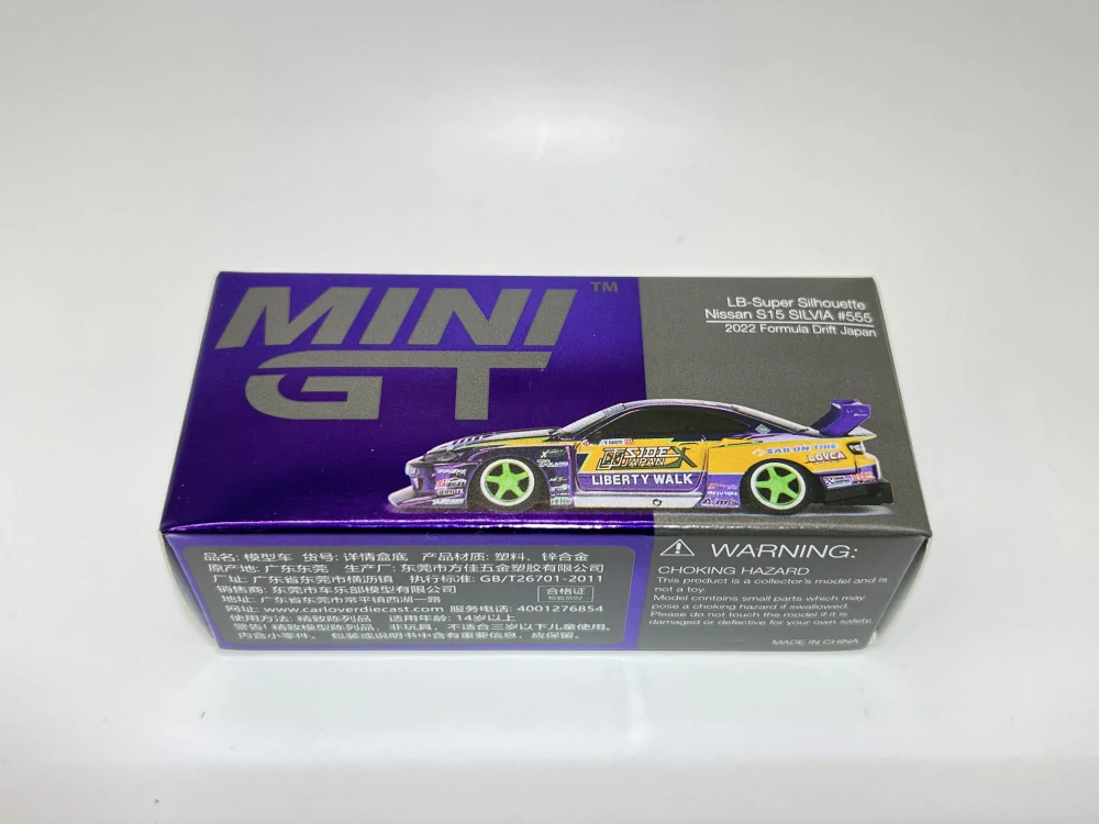 Mini GT 576 - LB-Super Silhouette Nissan S15 Silvia #555 2022 Formula Drift Japan LBWK