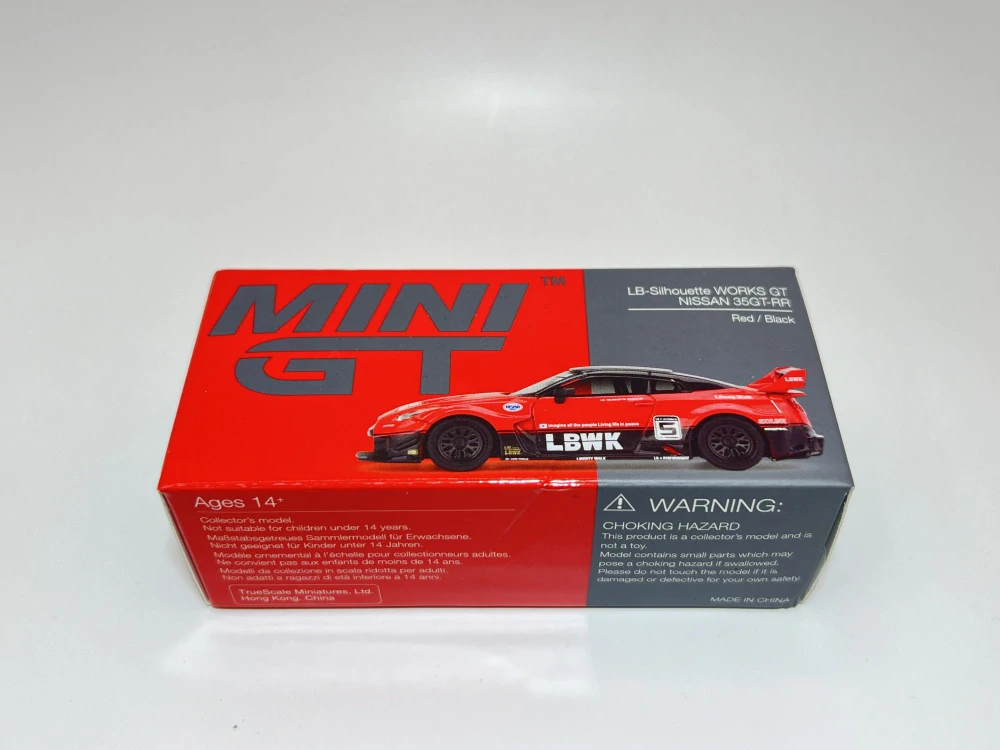 Mini GT 324 - LB-Silhouette Works GT Nissan R35 GT-R LBWK Red/Black