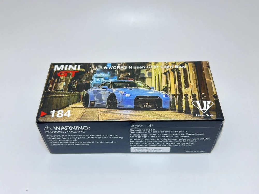 Mini GT 184 - LB Works Nissan R35 GT-R LBWK light Blue