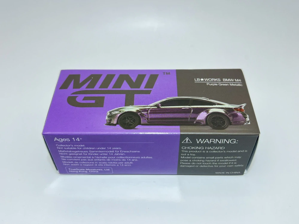 Mini GT 228 - LB Works BMW M4 LBWK Purple Green Metallic