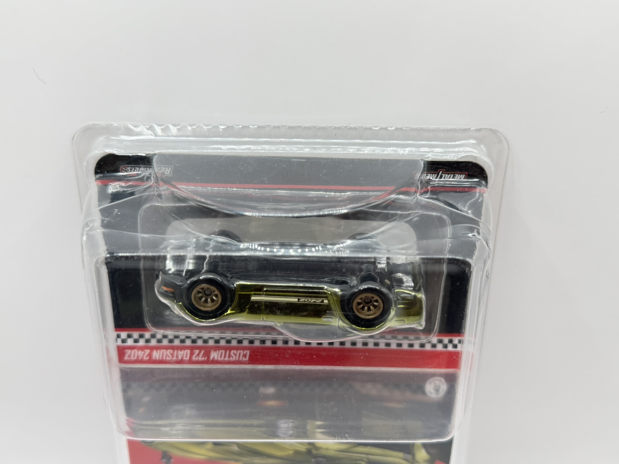 Hot Wheels RLC Custom '72 Datsun 240Z Green (Pomačkaný protektor)