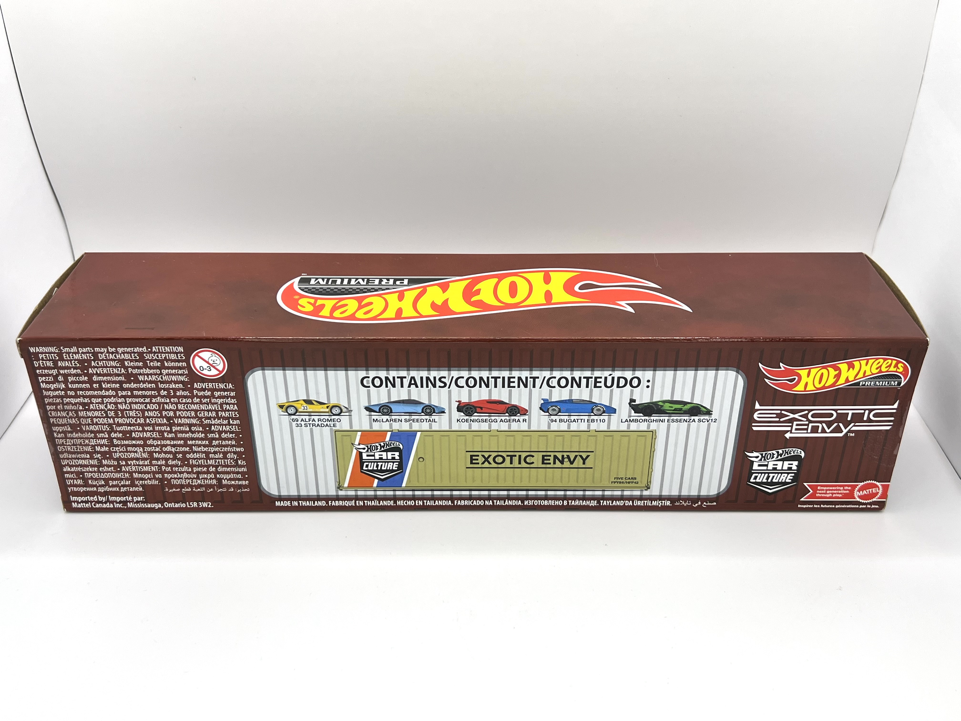 Hot Wheels Premium 5-Car Container Exotic Navy