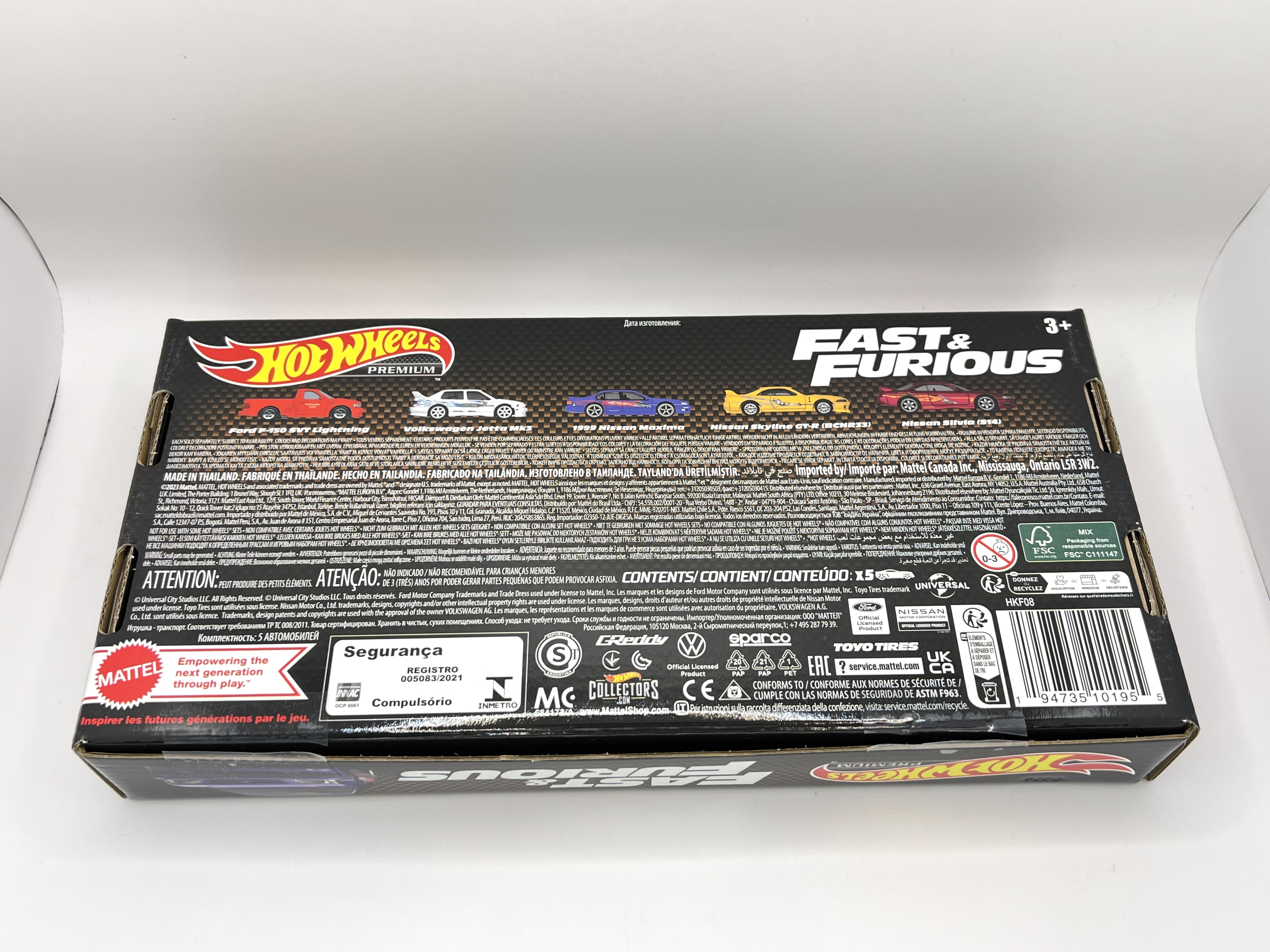Hot Wheels Premium 5-Car SET Fast & Furious 2023
