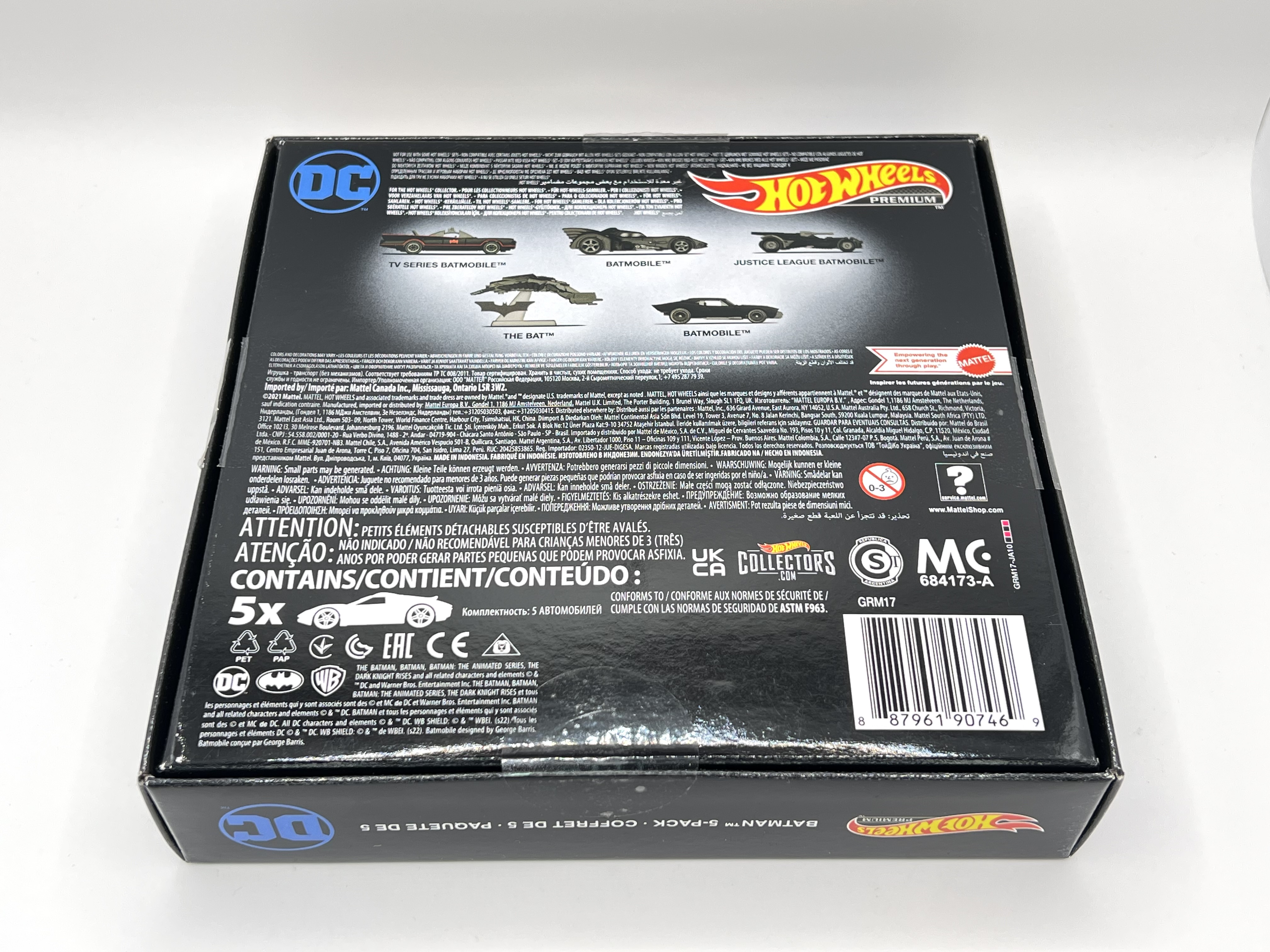 Hot Wheels Premium 5-Car SET  DC BATMAN 2022