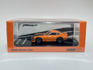 Inno64 - Nissan Fairlady Z S30 Orange With Carbon Bonnet