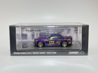 Inno64 - Nissan Silvia S14 "Rocket Bunny" Boss Aero Metallic Purple