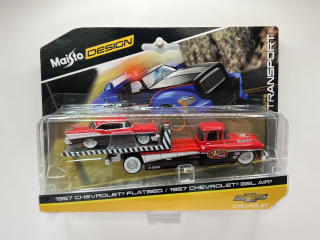 Maisto - Elite Transport 1957 Chevrolet Flatbed / 1957 Chevrolet Bel Air
