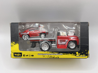 Maisto - Muscle Transports 1966 Chevrolet C60 Flatbet / 1969 Chevrolet Camaro SS