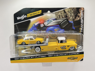 Maisto - Elite Transport 1957 Chevrolet Flatbed / 1987 Chevrolet Caprice