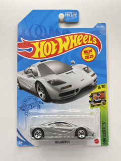 Hot Wheels McLaren F1 Silver - POŠKOZENÝ OBAL
