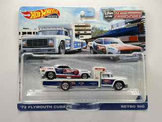 Hot Wheels Premium Team Transport #46 '72 Plymouth Cuda FC