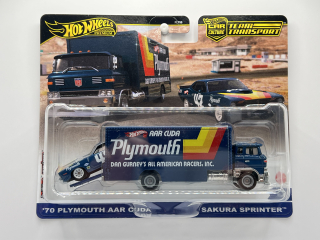 Hot Wheels Premium Team Transport #63 '70 Plymouth AAR Cuda