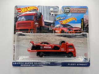 Hot Wheels Premium Team Transport #44 Nissan Skyline R34 LBWK MOTUL