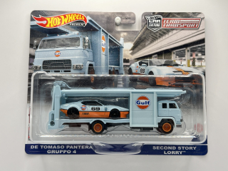 Hot Wheels Premium Team Transport #57 De Tomaso Pantera Gruppo 4 Gulf